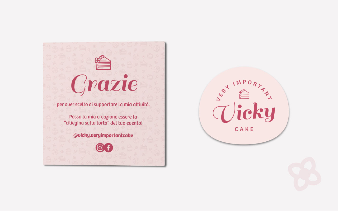 thank you card e sticker sagomato
